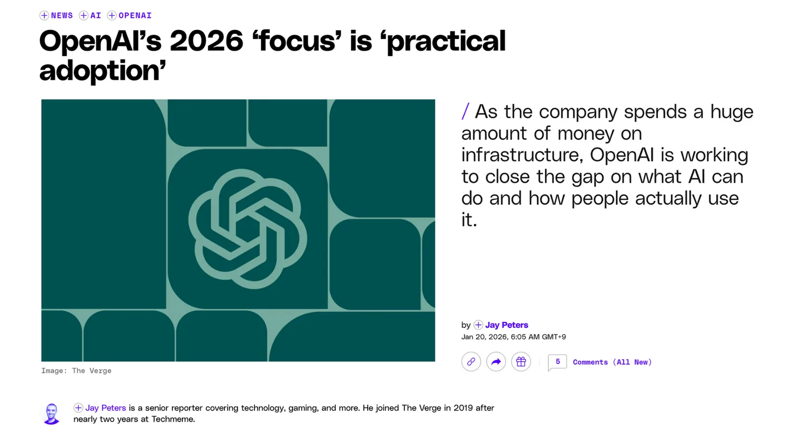 OpenAIの2026年の「焦点」は「実用化」
